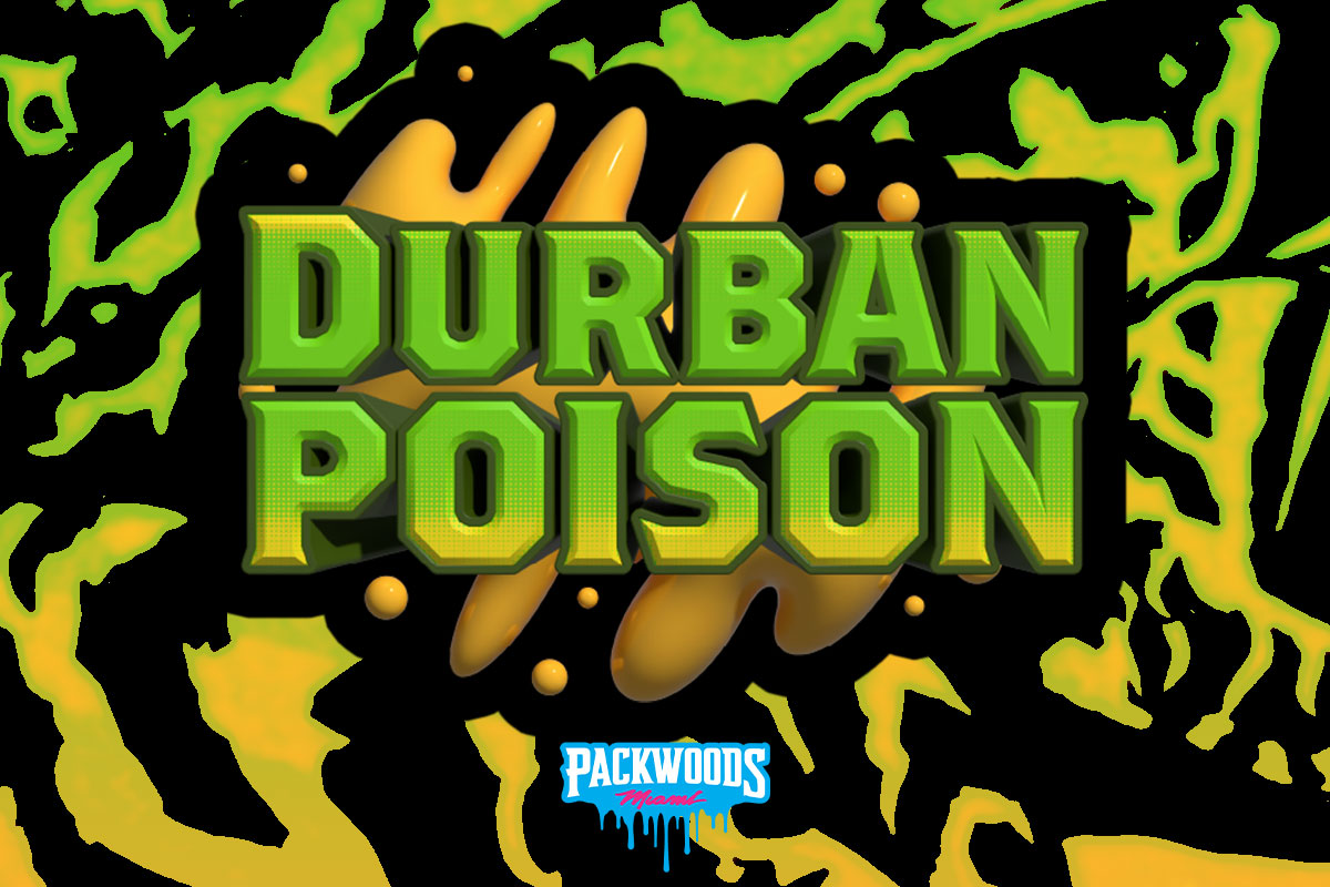 Packs Distillate Cartridge 1g - Durban Poison - The Flowery Shop