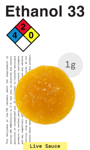 Live Resin Sauce 1G - Ethanol #33
